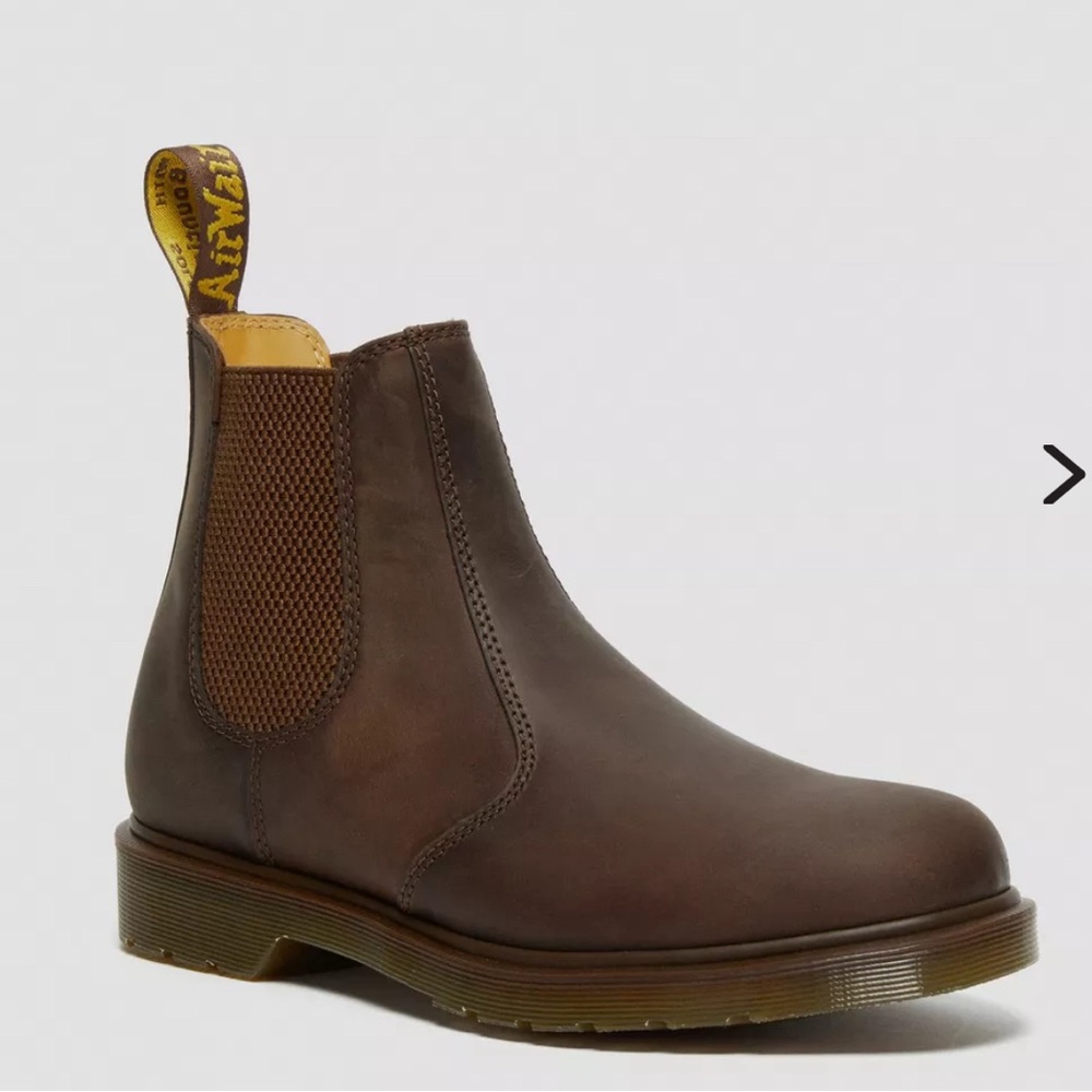 Dr. Martens 2976 BROWN LEATHER CHELSEA BOOTS sz US 5